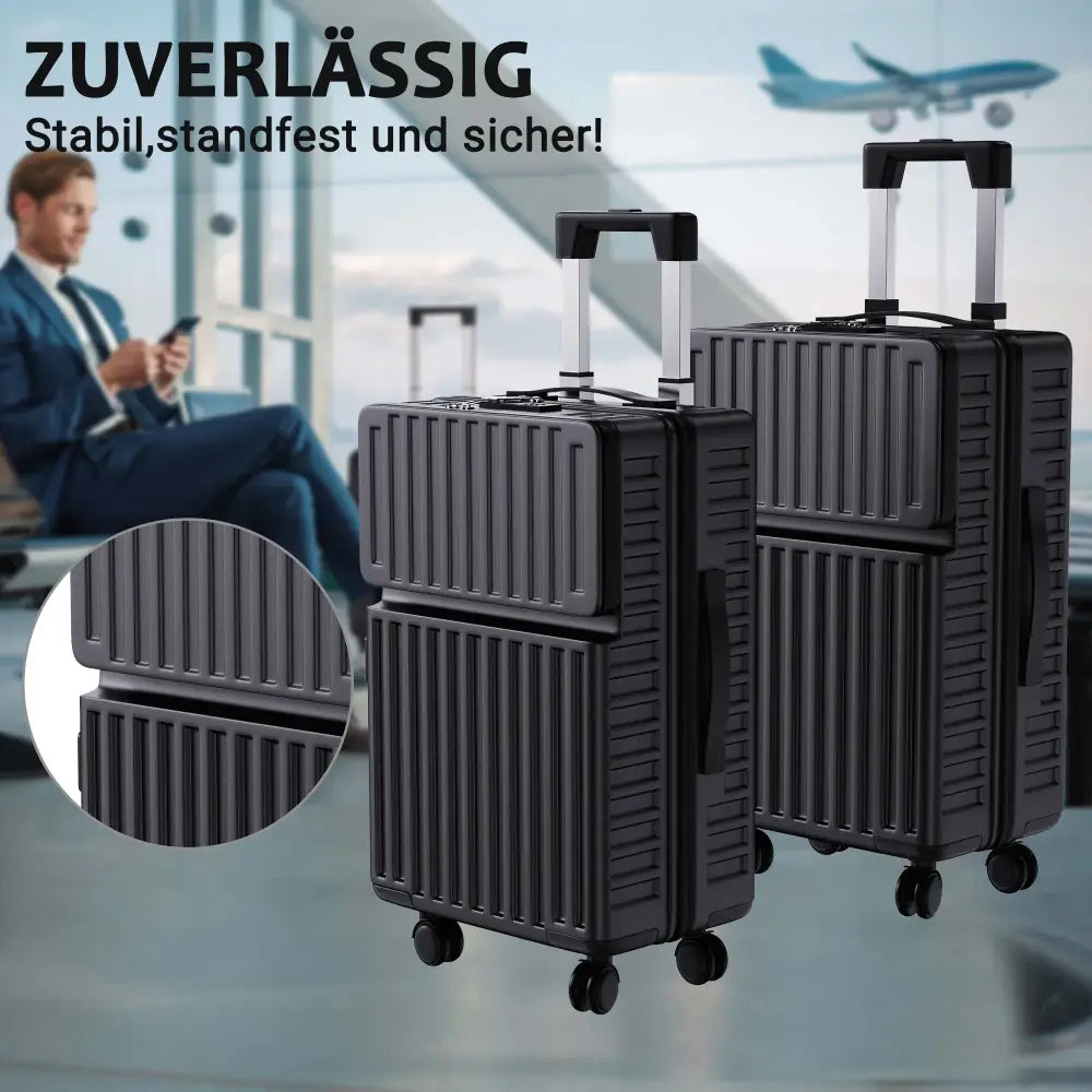 Lot de 2 valises rigides ABS 20 et 24 pouces – serrure TSA - lot 2 valises rigides ABS TSA