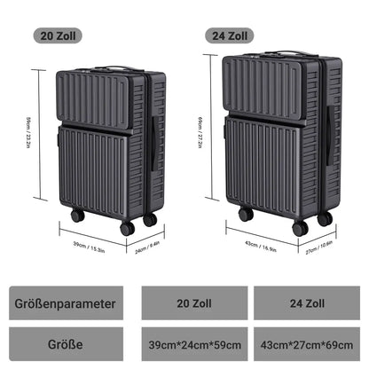 Lot de 2 valises rigides ABS 20 et 24 pouces – serrure TSA - lot 2 valises rigides ABS TSA