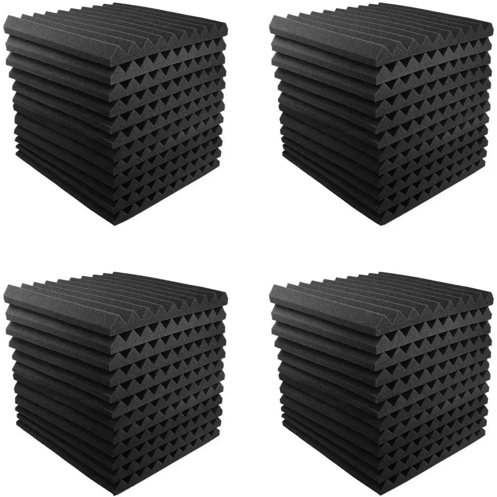 Lot de 48 panneaux acoustiques en mousse 30 × 30 cm pour studio - Panneaux acoustiques en mousse