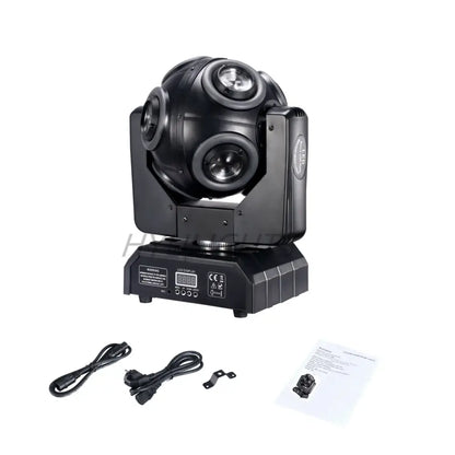Lyre LED RGBW 200 W DMX – rotation 360° et halo RGB - France / Prise européenne - Lyre LED DMX