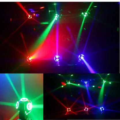 Lyre LED RGBW 200 W DMX – rotation 360° et halo RGB - France / Prise européenne - Lyre LED DMX