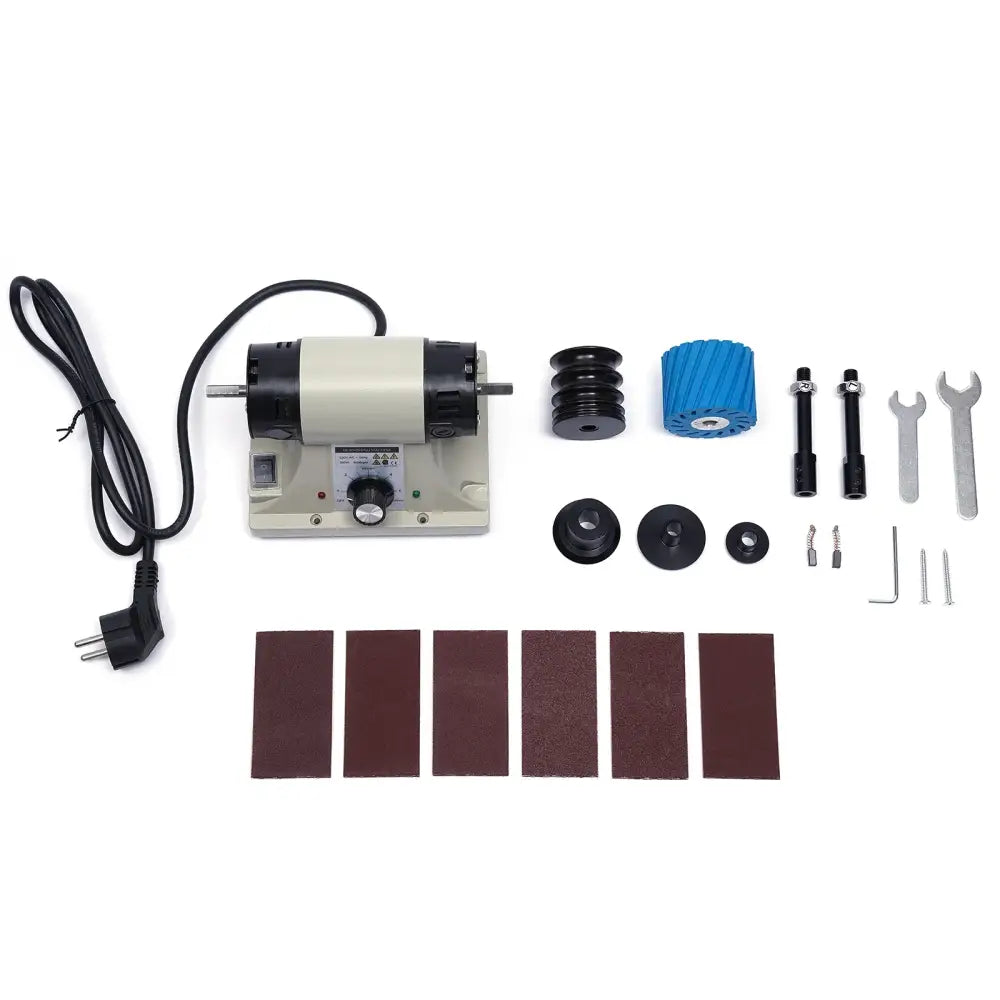 Machine à brunir le cuir 350 W – polisseuse électrique 220 V - Blanc / France - Polisseuse électrique pour cuir