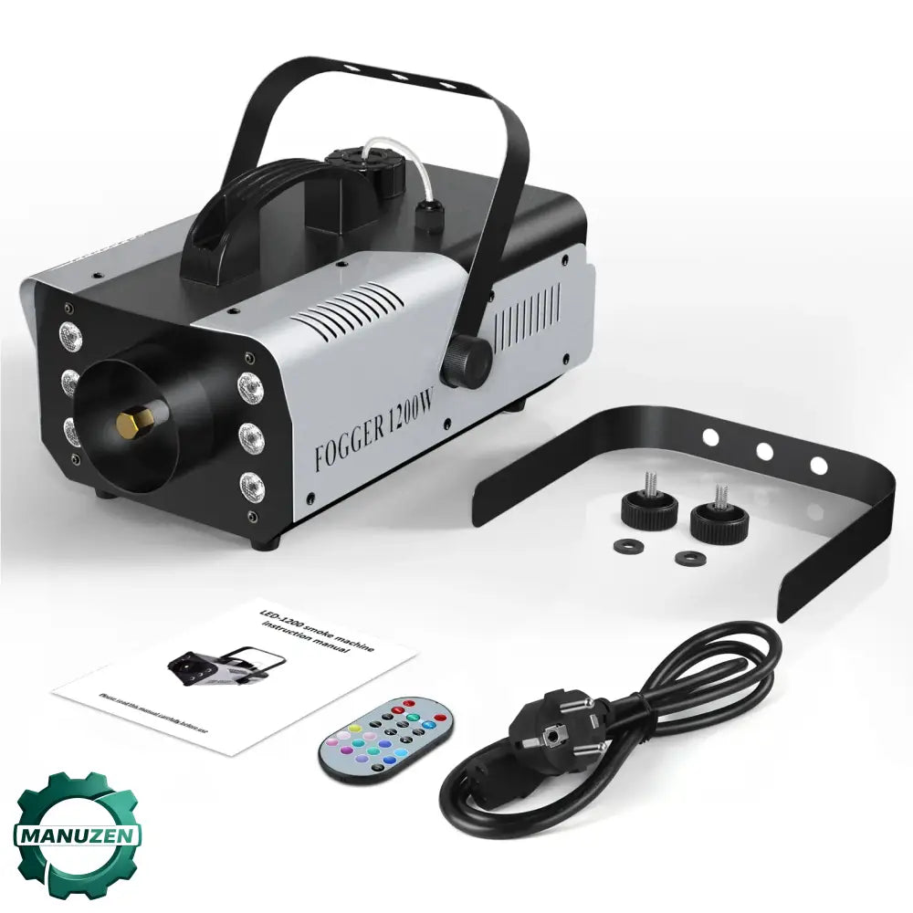 Machine à fumée 1 200 W avec 6 LED RGB et télécommande - machine à fumée 1200W LED RGB