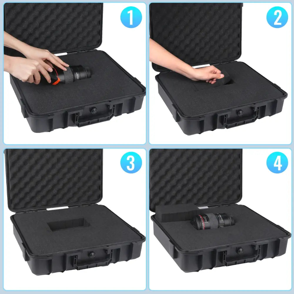 Mallette à outils rigide avec mousse personnalisable – photo produit 2