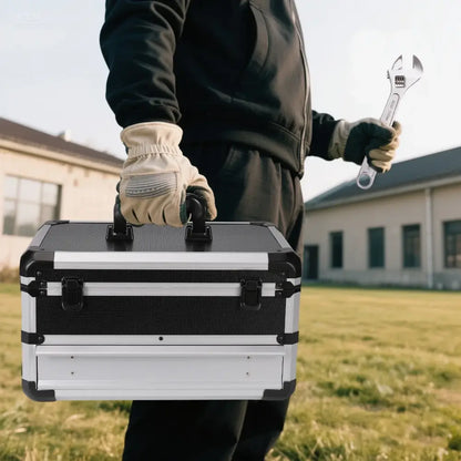 Mallette de rangement rigide en aluminium – modèle portable – photo produit 4