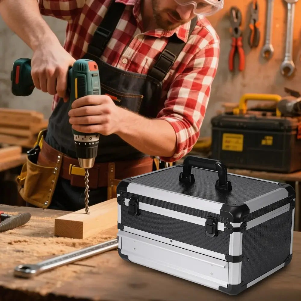 Mallette de rangement rigide en aluminium – modèle portable – photo produit 8