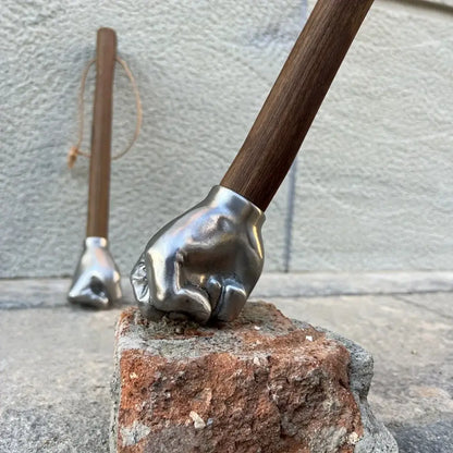 Marteau Inoxydable Tête Durable Manche Bois Résistant À La Rouille Extérieur