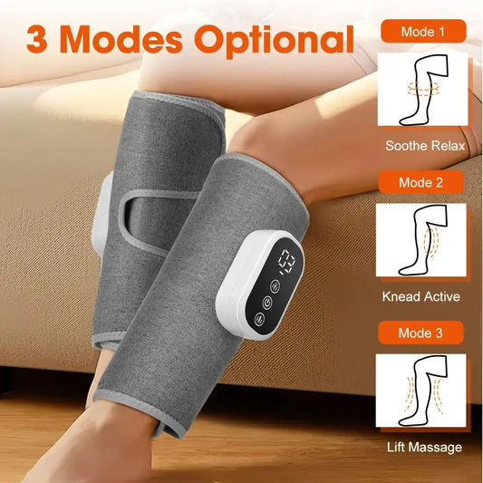 Masseur de mollets sans fil – compression d’air et chaleur - masseur de mollets chauffant