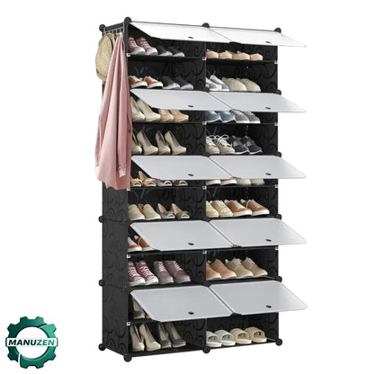 Meuble à chaussures modulable avec portes – plusieurs formats - meuble chaussures modulable portes