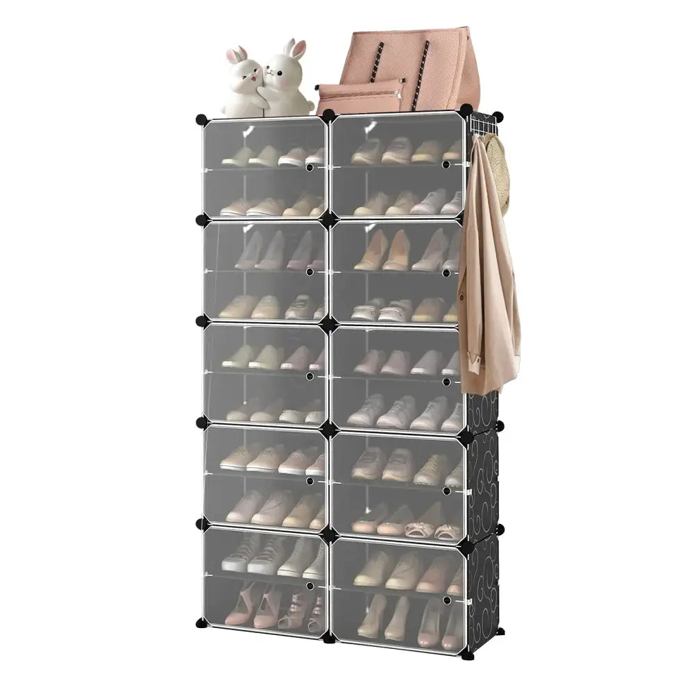 Meuble à chaussures modulable avec portes – plusieurs formats - meuble chaussures modulable portes
