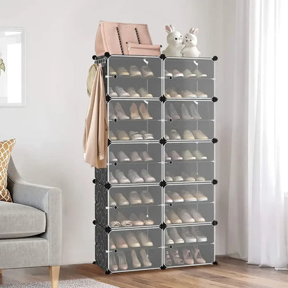 Meuble à chaussures modulable avec portes – plusieurs formats - meuble chaussures modulable portes