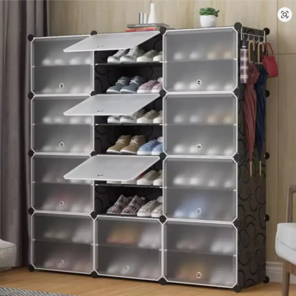 Meuble à chaussures modulable avec portes – plusieurs formats - meuble chaussures modulable portes