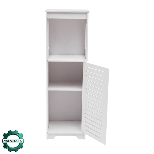 Meuble de salle de bain PVC blanc – 28 × 25 × 90 cm - meuble salle bain PVC étroit