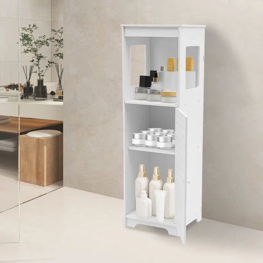 Meuble de salle de bain PVC blanc – 28 × 25 × 90 cm - meuble salle bain PVC étroit