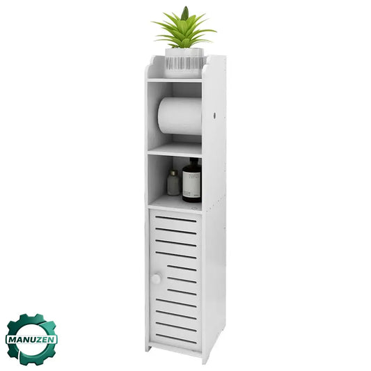 Meuble salle de bain étroit 15 cm – blanc 76 cm - Blanc / France - meuble salle de bain étroit 15 cm