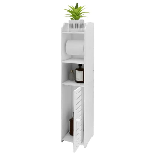 Meuble salle de bain étroit 15 cm – blanc 76 cm - Blanc / France - meuble salle de bain étroit 15 cm