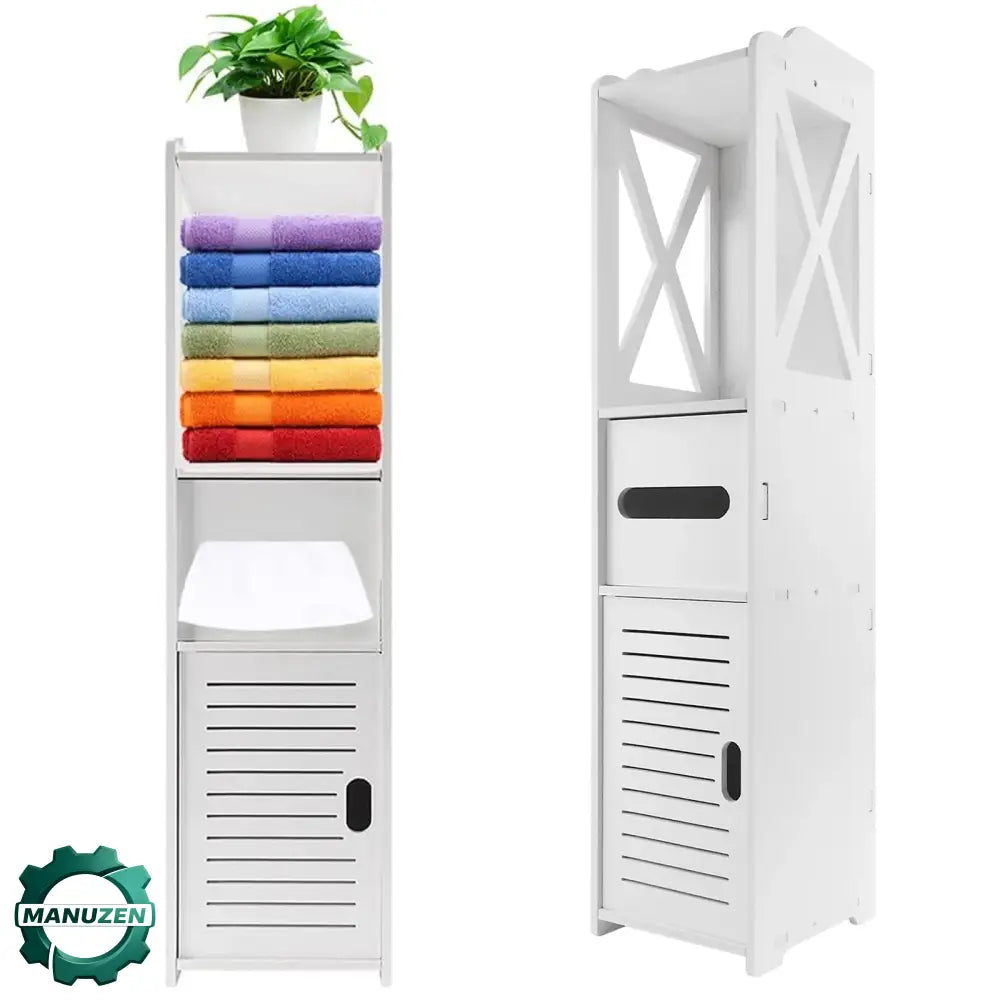 Meuble WC étroit en PVC – 20 × 18 × 80 cm - Meuble WC – 20 × 18 × 80 cm / Allemagne - meuble WC étroit rangement papier