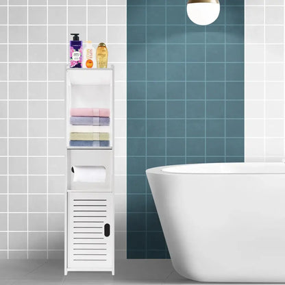 Meuble WC étroit en PVC – 20 × 18 × 80 cm - Meuble WC – 20 × 18 × 80 cm / Allemagne - meuble WC étroit rangement papier