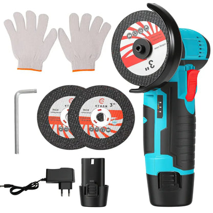 Meuleuse D'Angle 12V Sans Fil Mini Puissante Pour Bois Métal 1 * Batterie France EU