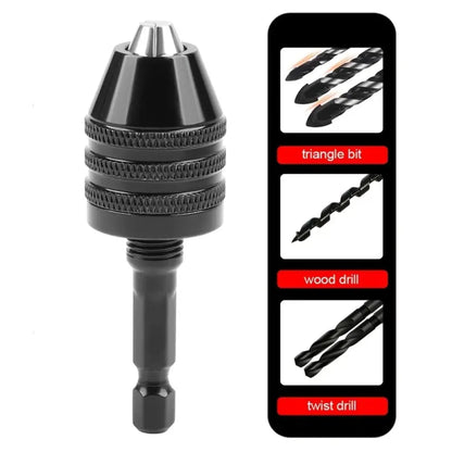 Mini mandrin sans clé 0,3 à 8 mm – hexagonal 1/4 – détail produit 3