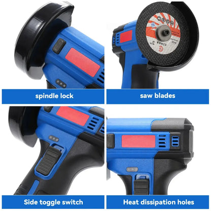 Mini-meuleuse sans fil à vitesse variable – 2 batteries – photo produit 3