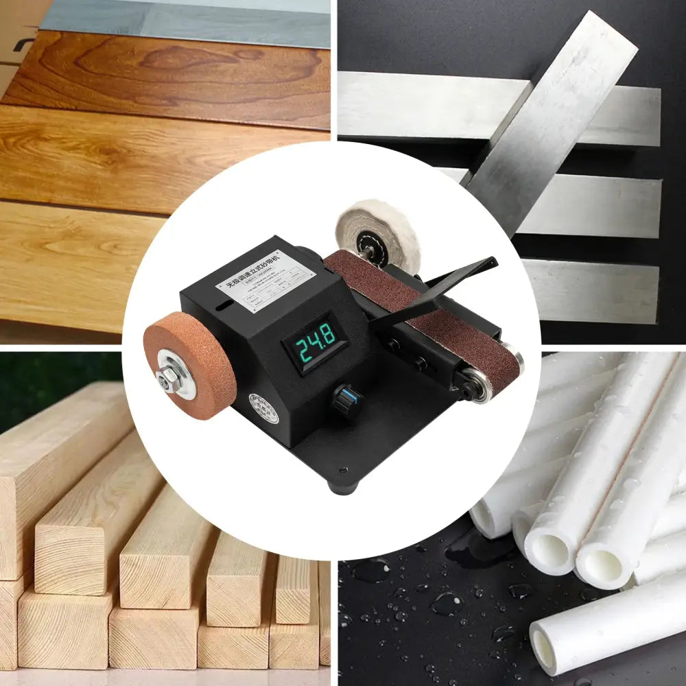 Mini ponceuse à bande 350 W – bandes 30 × 380 mm - mini ponceuse bande 350 W