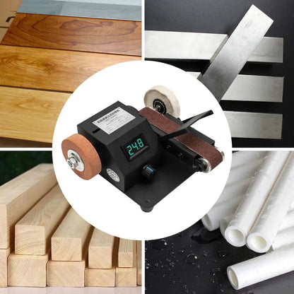 Mini ponceuse à bande 350 W – bandes 30 × 380 mm - mini ponceuse bande 350 W