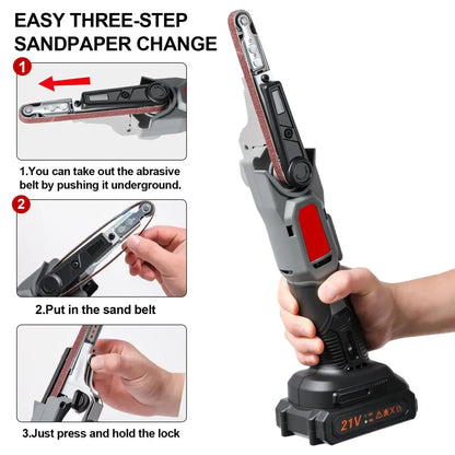 Mini ponceuse à bande sans fil 18 V compatible Makita – bois et métal - Pologne - Ponceuse à bande sans fil