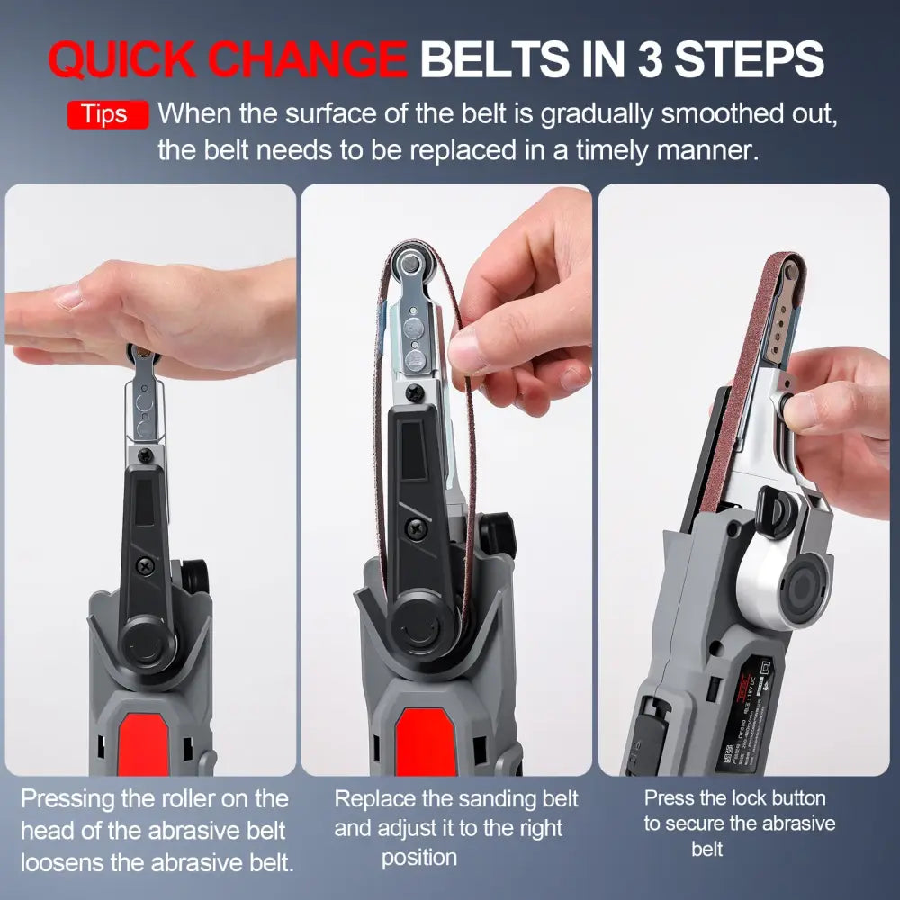 Mini ponceuse à bande sans fil 18 V compatible Makita – bois et métal - Pologne - Ponceuse à bande sans fil