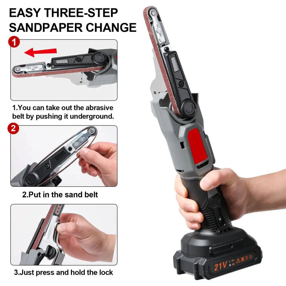 Mini ponceuse à bande sans fil 18 V compatible Makita – bois et métal - Pologne - Ponceuse à bande sans fil