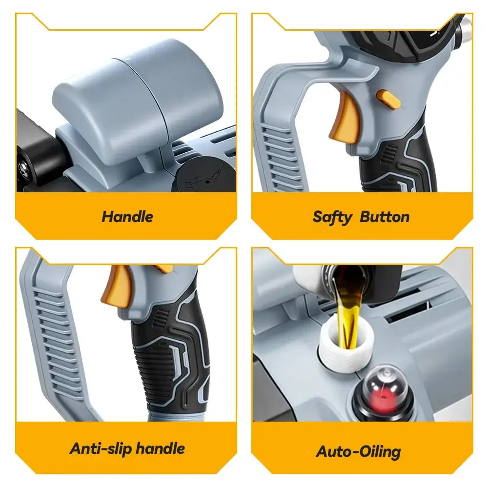 Mini tronçonneuse brushless 8 pouces – compatible 18 V - mini tronçonneuse brushless 8 pouces