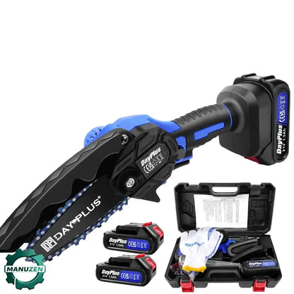 Mini tronçonneuse sans fil 15 cm – 2 batteries 1,5 Ah - Mini tronçonneuse + 2 batteries / France - Mini tronçonneuse