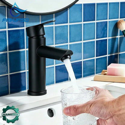 Mitigeur de lavabo chaud/froid – finition or brossé – vue principale