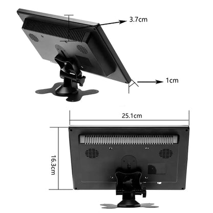 Moniteur 10,1 pouces HDMI VGA – écran 1 024 × 600 - 10,1 pouces / Depuis l’Allemagne - moniteur 10 pouces HDMI VGA