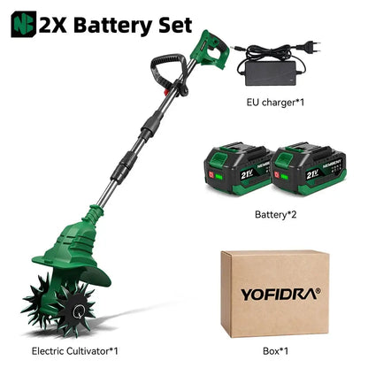 Motoculteur sans fil 170 mm – compatible Makita 18 V - Pologne / Avec 2 batteries - Motoculteur électrique sans fil