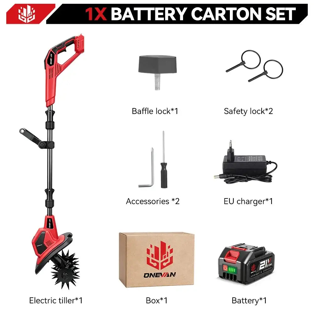 Motoculteur sans fil 24 cm – compatible Makita 18 V - Motoculteur électrique sans fil