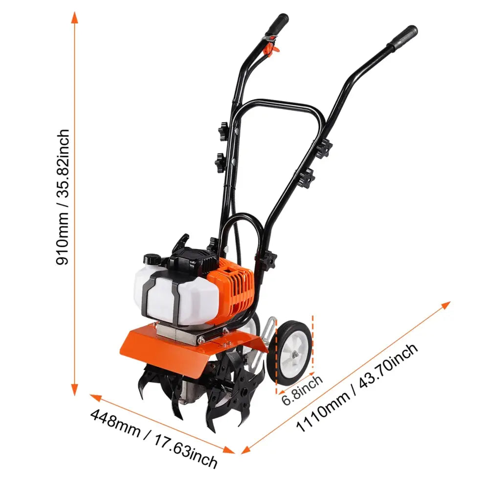 Motoculteur thermique 43 ou 212 cm³ – fraises avant en acier - 43 cm³ / Pologne - Motoculteur thermique