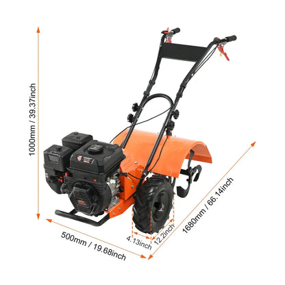 Motoculteur thermique 43 ou 212 cm³ – fraises avant en acier - 212 cm³ / République tchèque - Motoculteur thermique