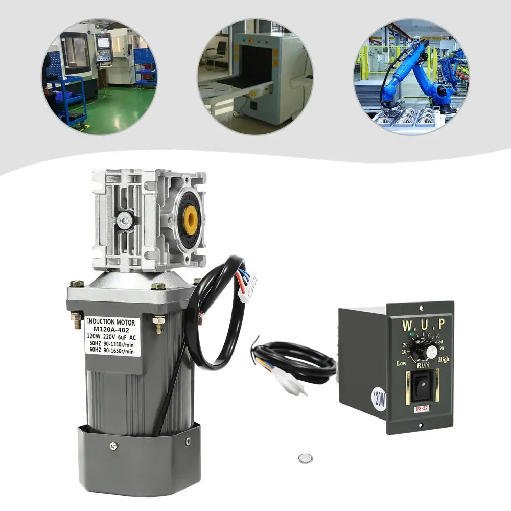 Motoréducteur à vis sans fin 120 W 220 V – réversible 30:1 - Motoréducteur à vis sans fin