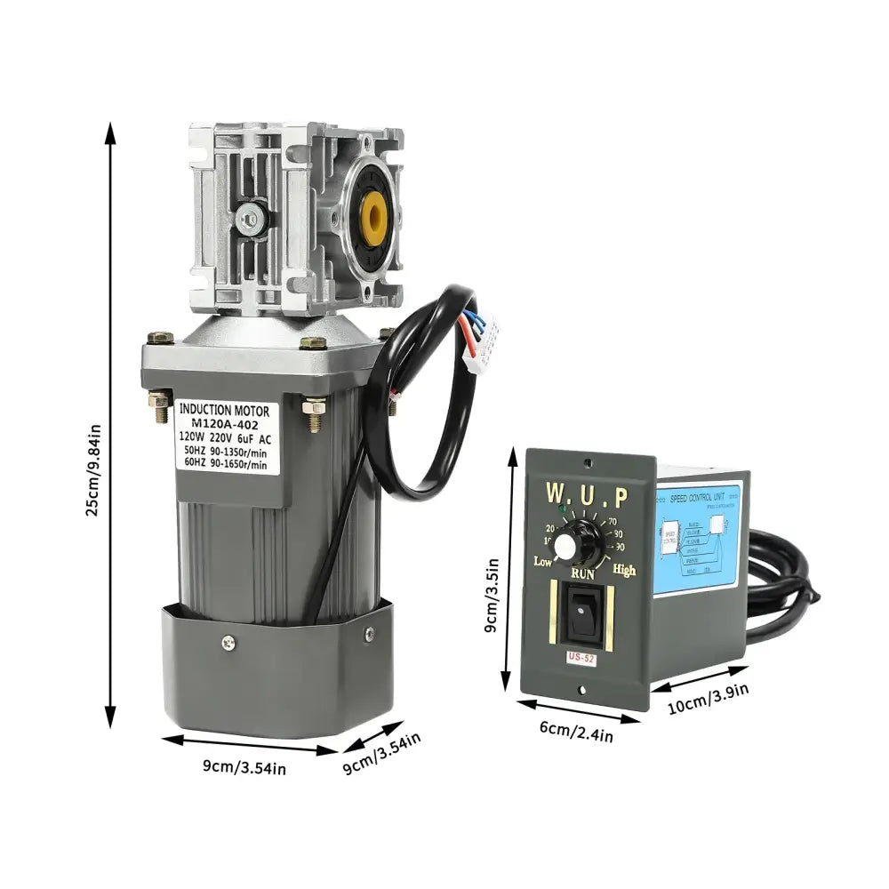 Motoréducteur à vis sans fin 120 W 220 V – réversible 30:1 - Motoréducteur à vis sans fin