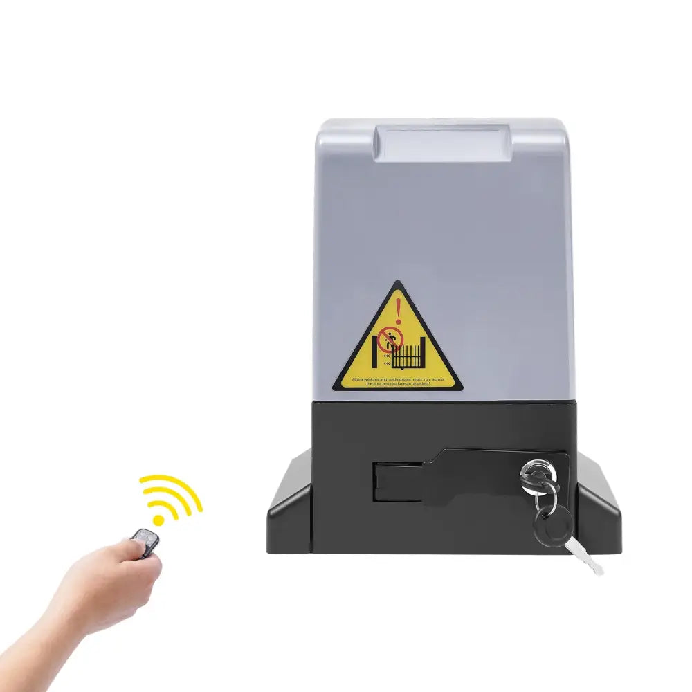 Motorisation portail coulissant 370 W – 600 kg, 2 télécommandes