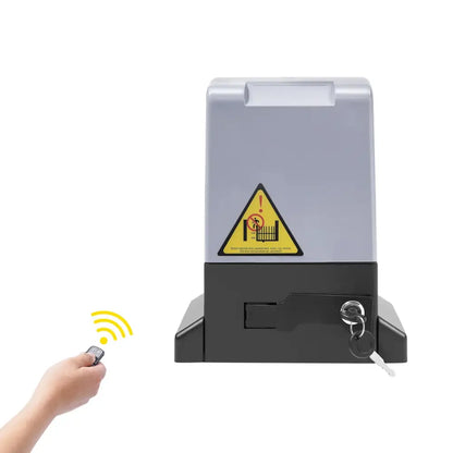 Motorisation portail coulissant 370 W – 600 kg, 2 télécommandes
