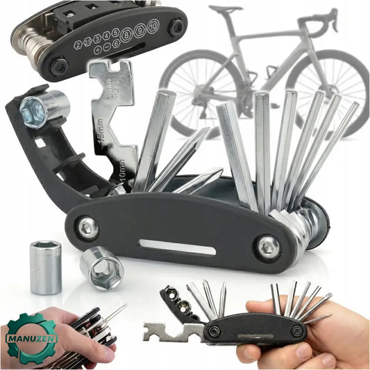 Multi-outil vélo 16 en 1 pliant – clés Allen et douilles - Pologne - Multi-outil vélo 16 en 1