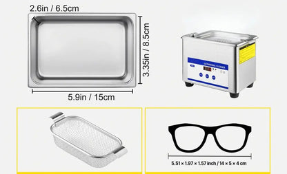 Nettoyeur à Ultrasons Portable 800ml 35W VEVOR