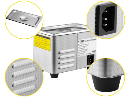 Nettoyeur à Ultrasons Portable 800ml 35W VEVOR
