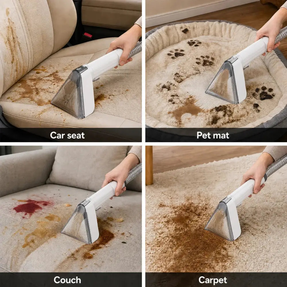 Nettoyeur de tapis et canapé 450 W – double réservoir - nettoyeur tapis canapé portable