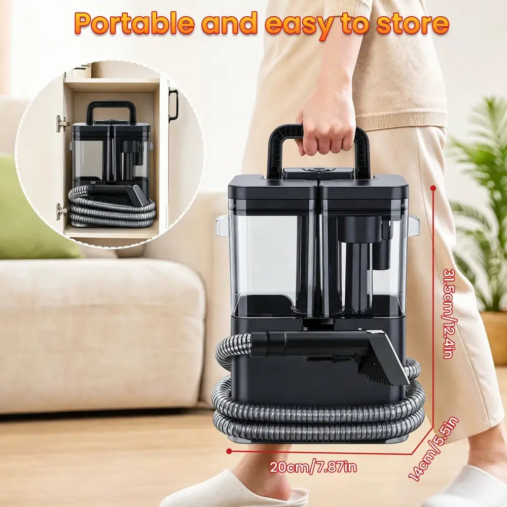 Nettoyeur de tapis et canapé 450 W – double réservoir - nettoyeur tapis canapé portable
