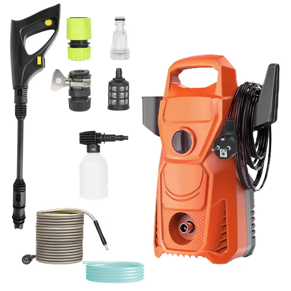 Nettoyeur Haute Pression Electrique Portable 1500W 135 Bars - Orange / Électrique filaire / France