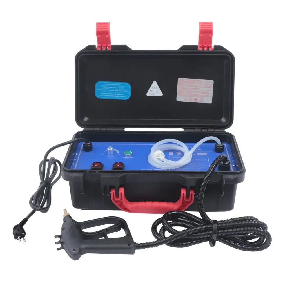 Nettoyeur vapeur portable 5 bar 3000 W – maison et voiture - Bleu / France - Nettoyeur vapeur portatif