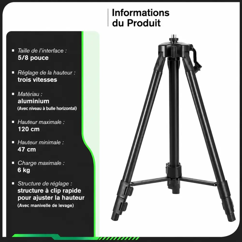 Niveau Laser Pro HGLINE 16Lignes Télécommande APP Nivellement 360 Degres